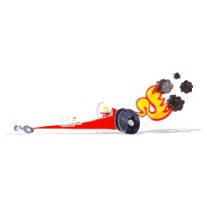 cartoon drag racer N2