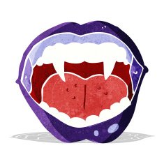 cartoon vampire mouth N4