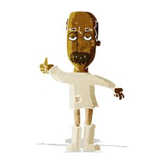 cartoon annoyed old man N7