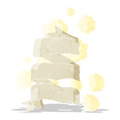 cartoon old scroll banner