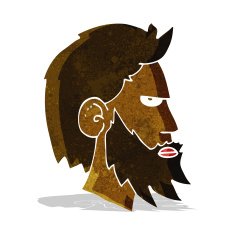 Cartoon Man With Beard N11