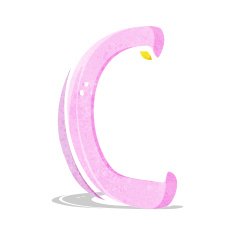 Cartoon Letter C N7