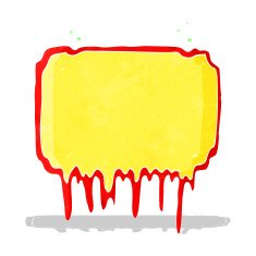 cartoon melting frame