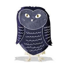 Cartoon Owl N88
