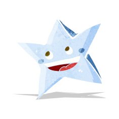 cartoon happy star character N3