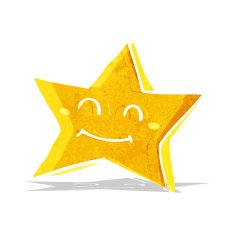 cartoon happy star character N4