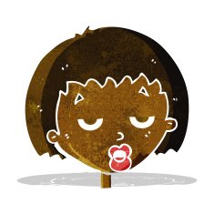 cartoon bored woman N7