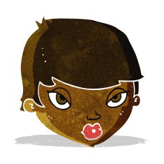 cartoon unimpressed woman N2