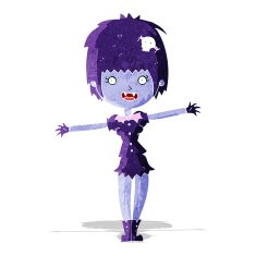 cartoon happy vampire girl N4