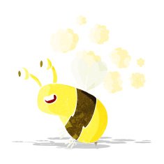 cartoon happy bee N4