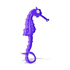 Cartoon Sea Horse N13