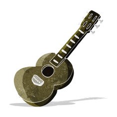 Cartoon Guitar N15