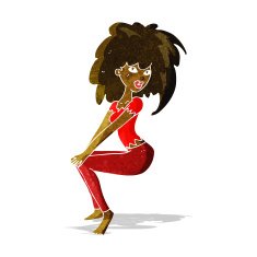 cartoon woman with big hair N2
