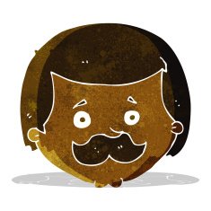 Cartoon Man With Mustache N26