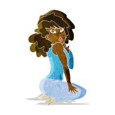 cartoon woman posing N8