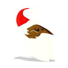 Cartoon Santa Face N5