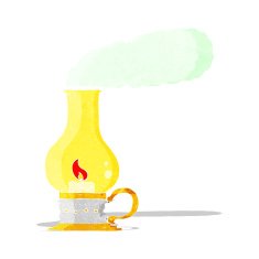 cartoon old style lantern