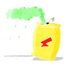 cartoon fizzing soda can N6