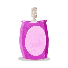 cartoon spray can N22