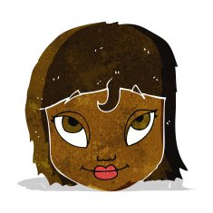 Cartoon Woman Smiling N3