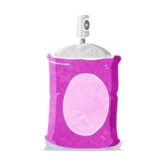 cartoon spray can N23