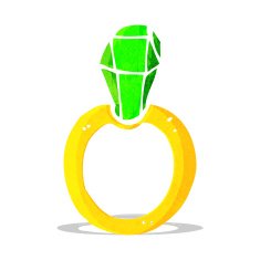 Cartoon Ruby Ring N6