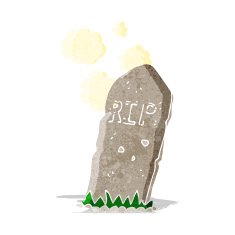 cartoon spooky grave N13