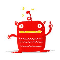 cartoon weird little alien N3