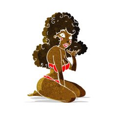 cartoon pin up girl N2