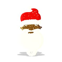 cartoon grim santa face N2
