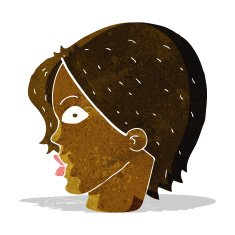 cartoon staring woman N4