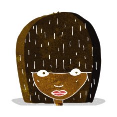 cartoon staring woman N5