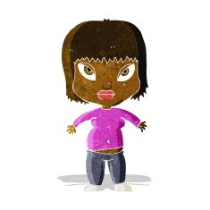 cartoon overweight woman N2