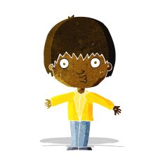 cartoon amazed boy N3