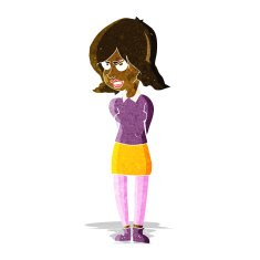 cartoon annoyed woman N30
