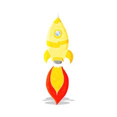 Cartoon Spaceship N12