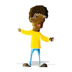 cartoon worried man N20