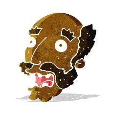 cartoon shocked old man N8