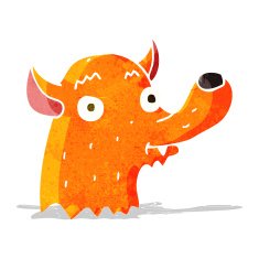 cartoon happy fox