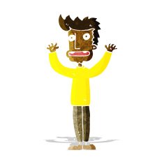 cartoon stressed man N18