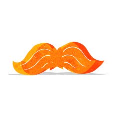 cartoon ginger mustache
