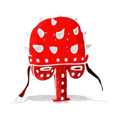 cartoon spiked helmet N2