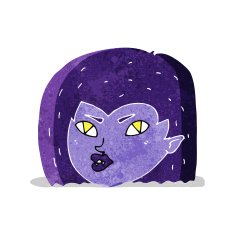 cartoon vampire face N3