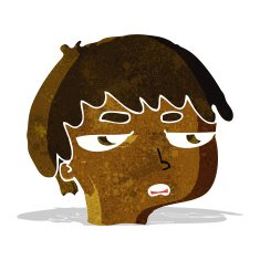cartoon annoyed boy N6