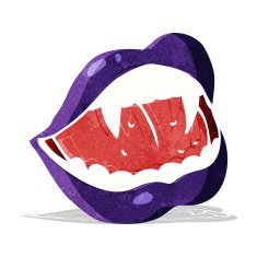 Cartoon Vampire Lips N15