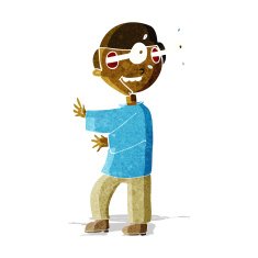 cartoon boy with popping out eyes N2