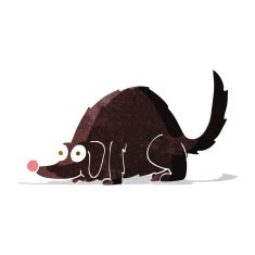 cartoon happy dog N15