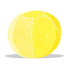 cartoon stitched football