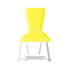 cartoon old school chair N2