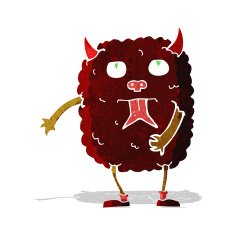 funny cartoon monster N16